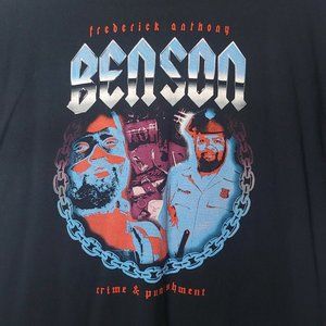 Frederick Anthony Benson Crime And Punishment Tour 2018 Mens 2XL Black T Shirt